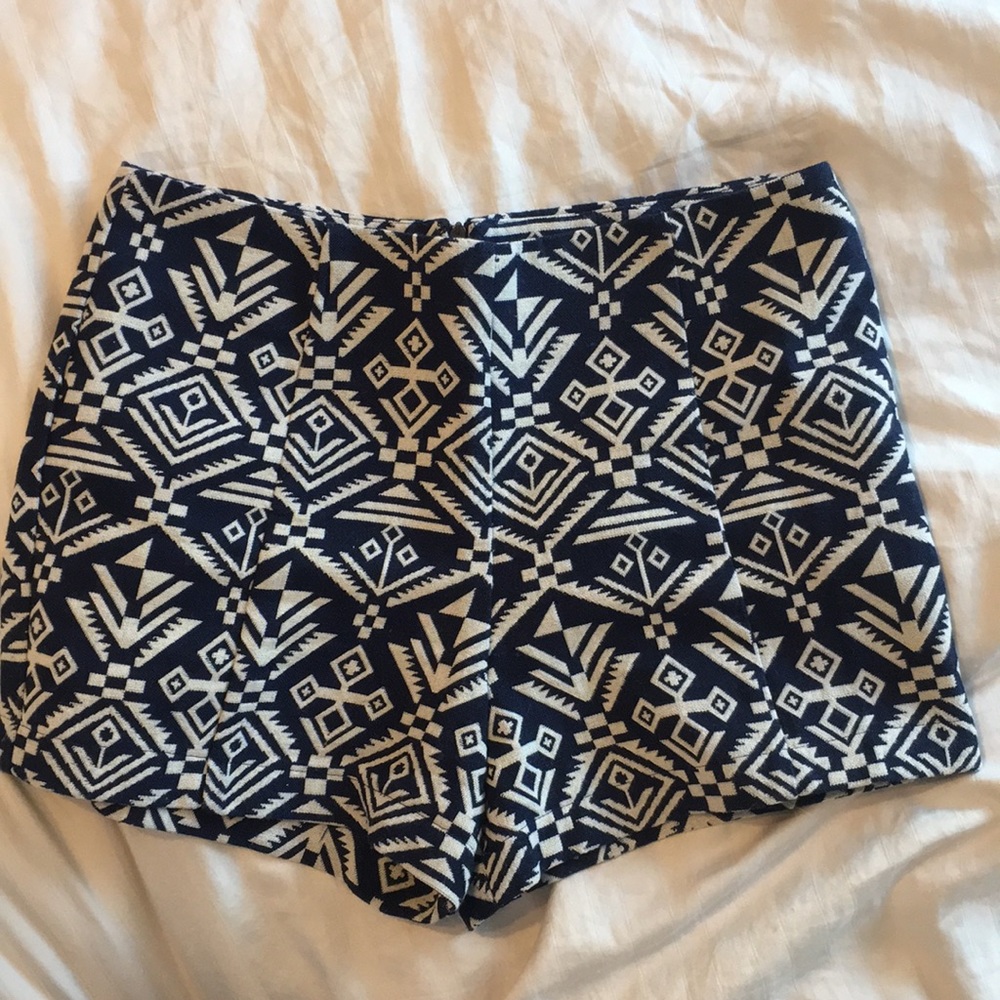 Gianni Bini High Waist Cotton Nautical Shorts